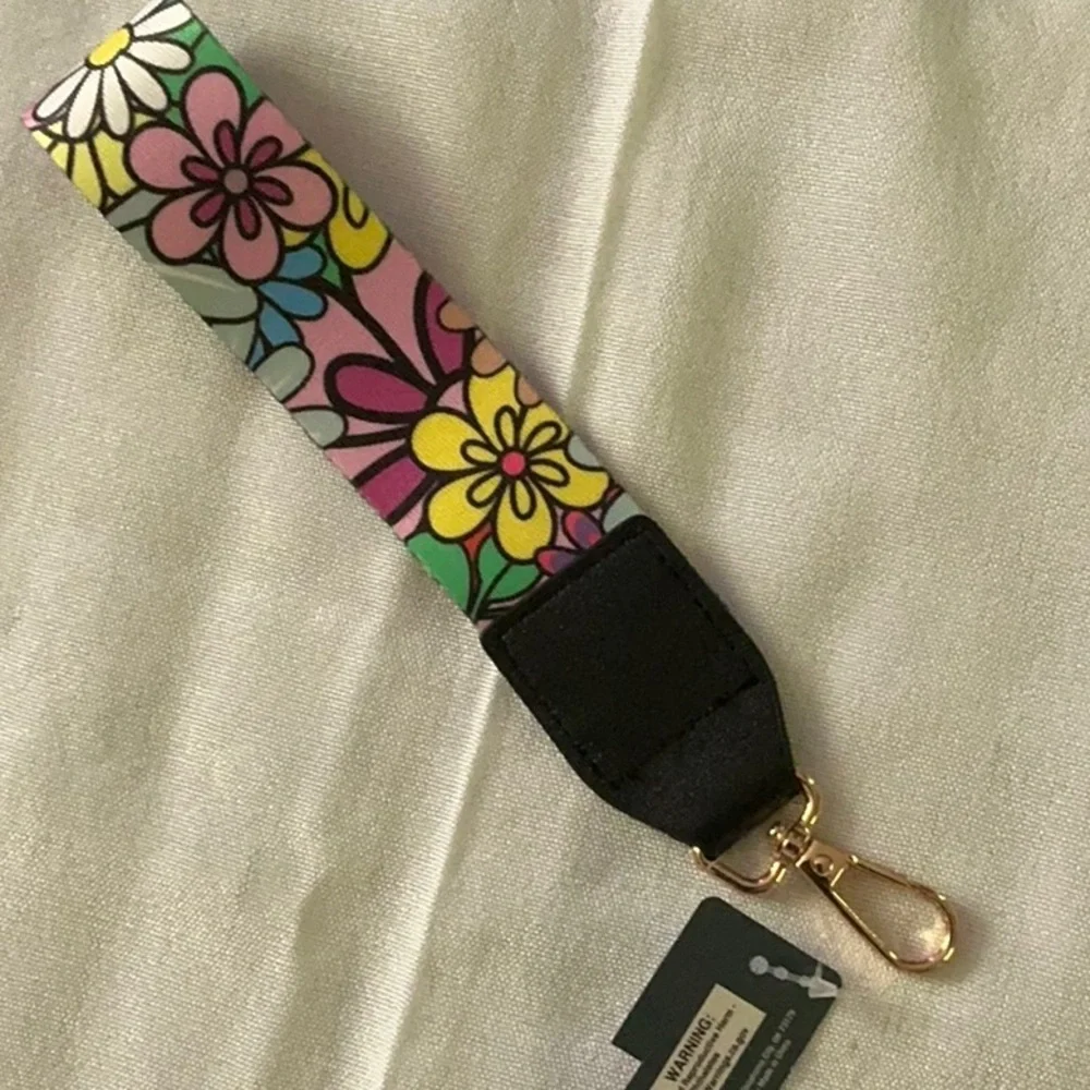 iron orchid floral wristlet